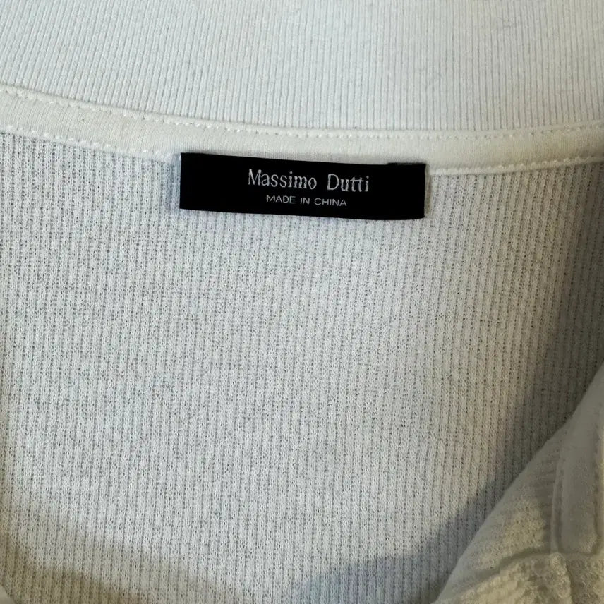 [BUNJANG] (상태굿굿)마시모뚜띠 Massimo Dutti 화이트 폴로티(L,100- / (상태굿굿)마시모뚜띠 Massimo Dutti 화이트 폴로티(L,100-