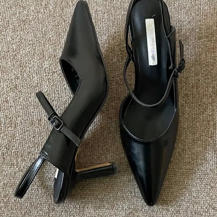 [BUNJANG] Liv Slingback Heels Black 240 / 리브슬링백힐 블랙 240