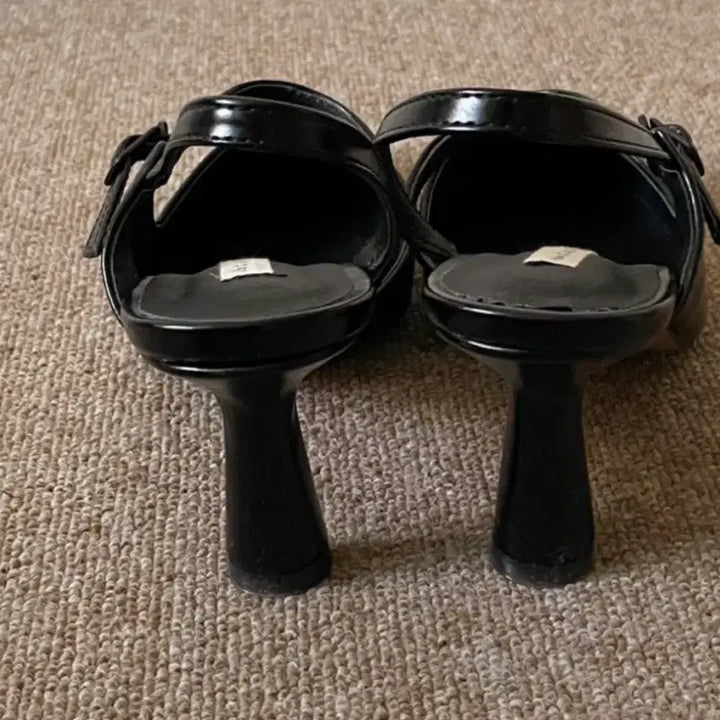 [BUNJANG] Liv Slingback Heels Black 240 / 리브슬링백힐 블랙 240