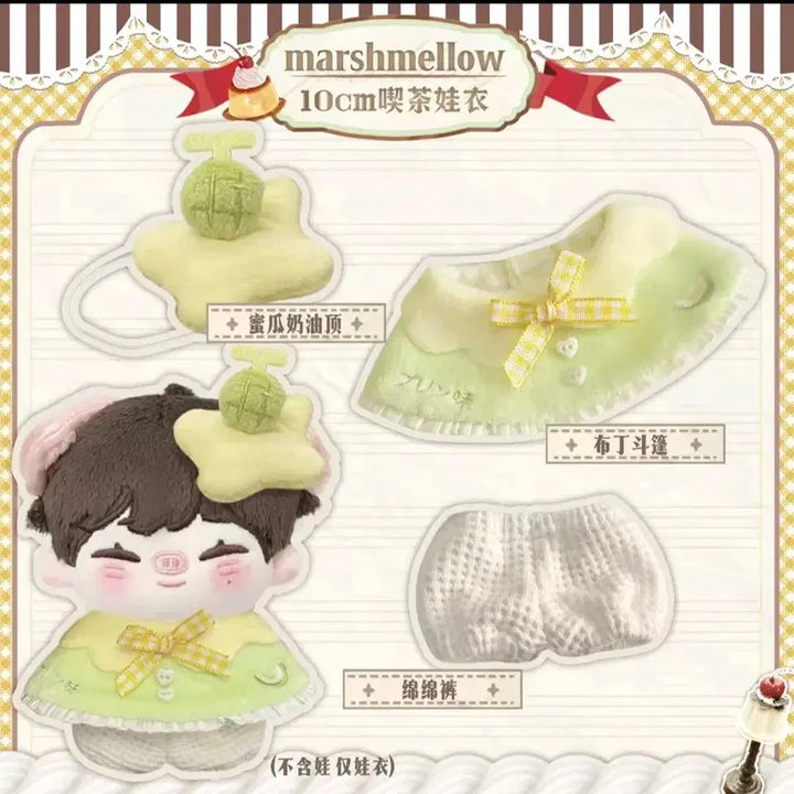 [BUNJANG] 10cm Doll Clothes Dessert Cape Pudding Melon Bread / 디저트 케이프 10cm 인형옷 솜인형옷 리락쿠마옷 푸딩 메론빵