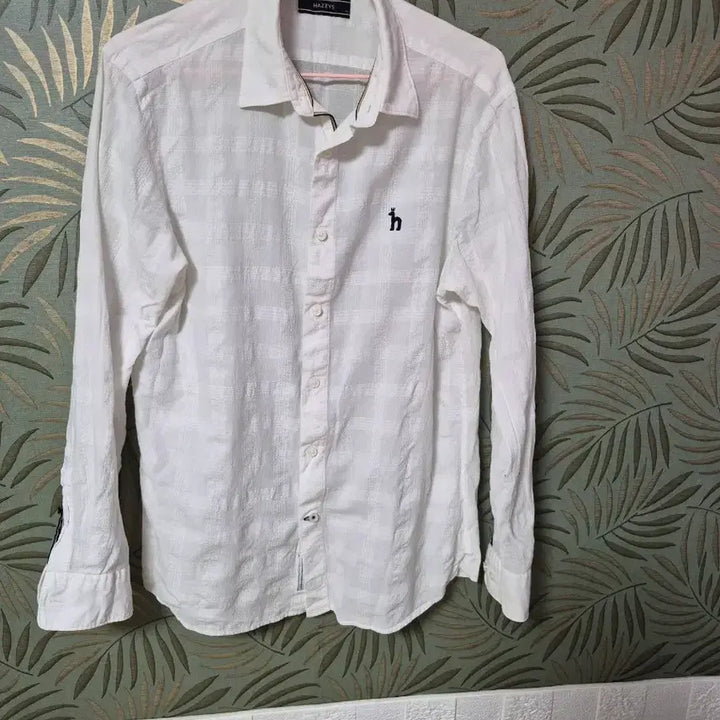 [BUNJANG] Hazzys White Long Sleeve Shirt / 헤지스 화이트 긴팔 셔츠