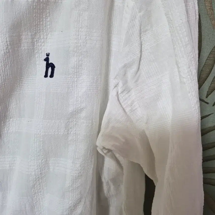 [BUNJANG] Hazzys White Long Sleeve Shirt / 헤지스 화이트 긴팔 셔츠