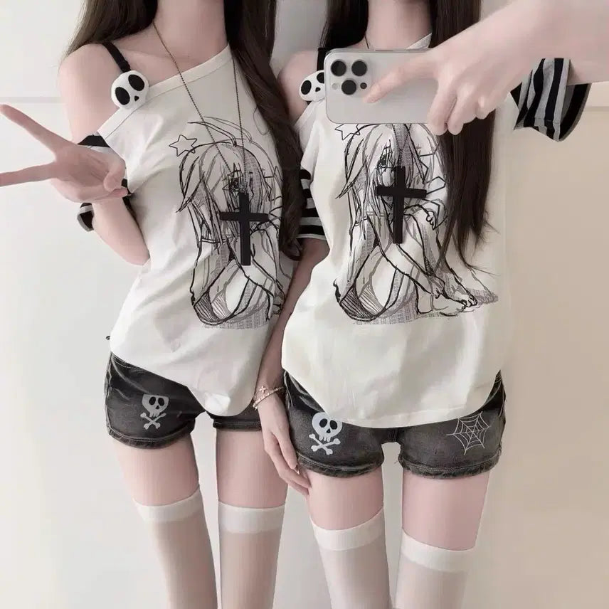 [BUNJANG] Subculture Print T-shirt / 서브컬처 패션  프린트 티셔츠
