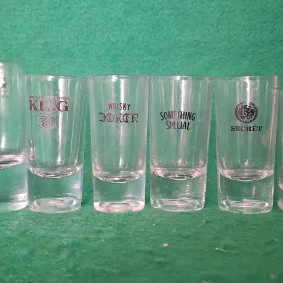 [BUNJANG] Vintage Korean Liquor Shot Glasses (Set of 13) / 국산양주 샷잔13종
