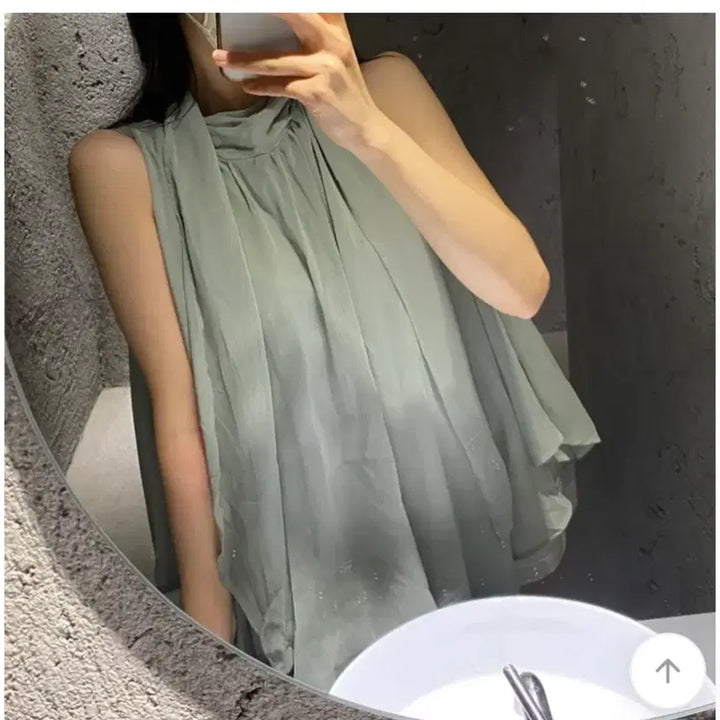 [BUNJANG] Unbranded Ruffle Elf Long Blouse / [보관만한새제품] 저렴이x 여신 셔링 여신 엘프 롱 블라우스 핏이쁩니다