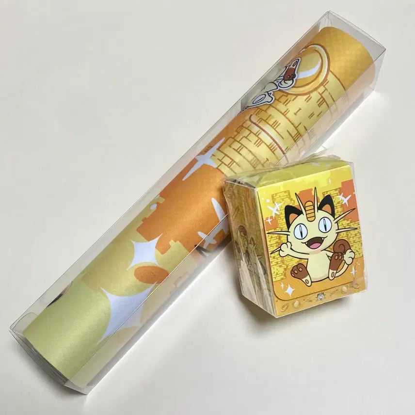 [SOLD OUT] (포켓몬카드) 나옹 덱케이스&amp;플레이매트 세트
