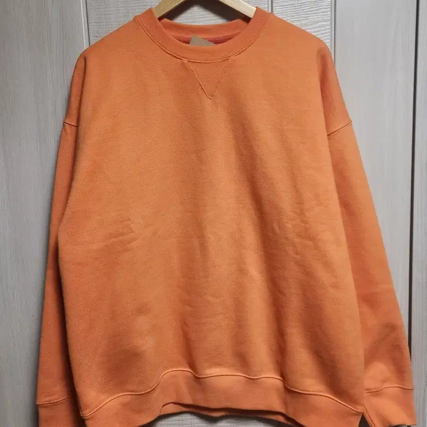 [BUNJANG] Jersey Factory Orange Oversized Sweatshirt / Jersey Factory 오렌지 맨투맨 티셔츠 (L~XL)(새상품)