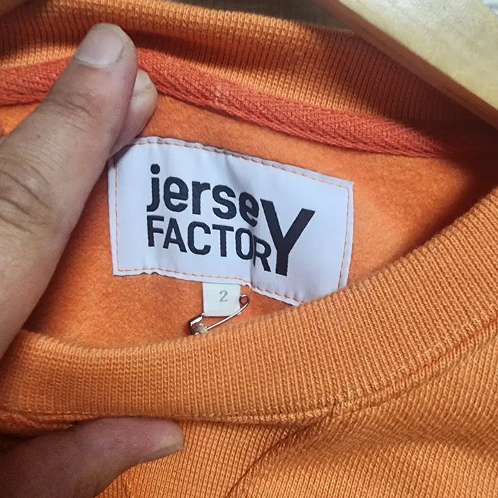 [BUNJANG] Jersey Factory Orange Oversized Sweatshirt / Jersey Factory 오렌지 맨투맨 티셔츠 (L~XL)(새상품)