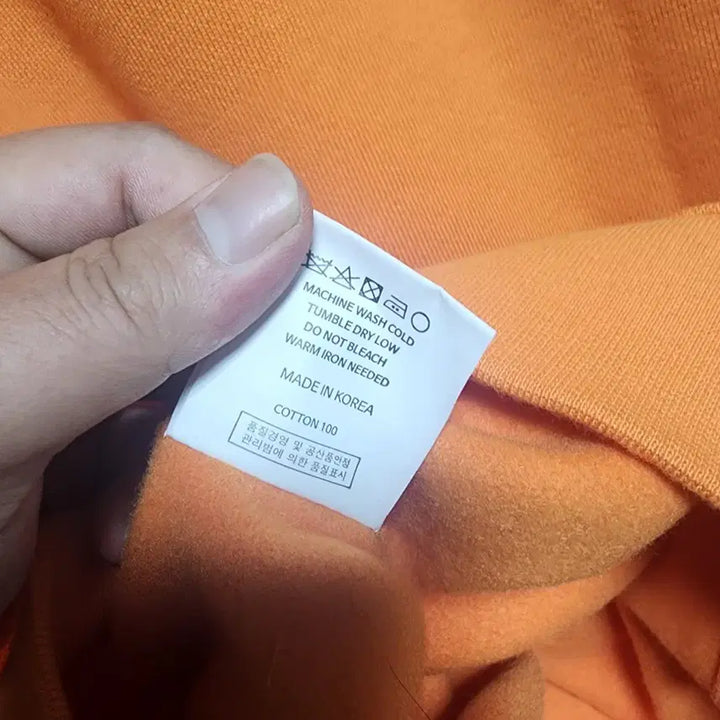[BUNJANG] Jersey Factory Orange Oversized Sweatshirt / Jersey Factory 오렌지 맨투맨 티셔츠 (L~XL)(새상품)