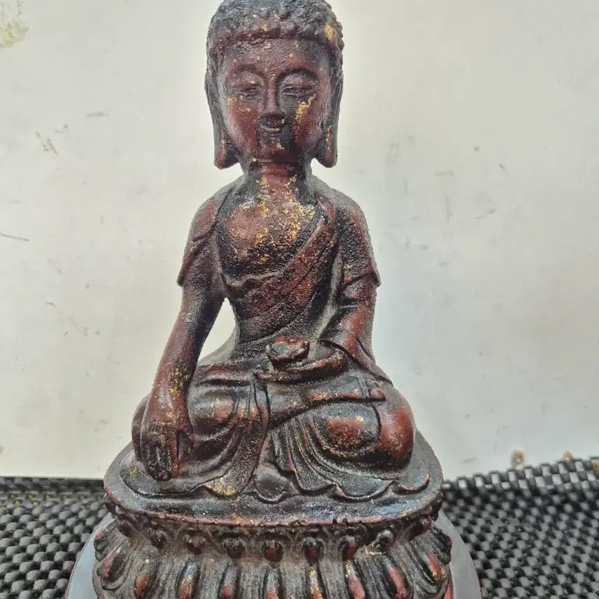 [BUNJANG] Iron Gilt Yaksa Yeorae Buddha Statue / 20년소장품 무쇠 개금약사여래불상