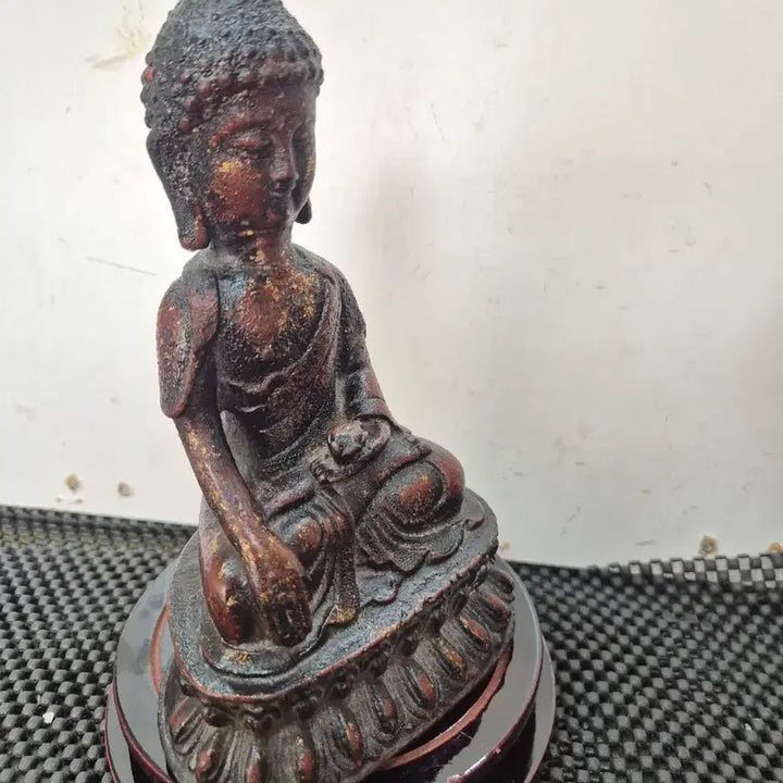 [BUNJANG] Iron Gilt Yaksa Yeorae Buddha Statue / 20년소장품 무쇠 개금약사여래불상