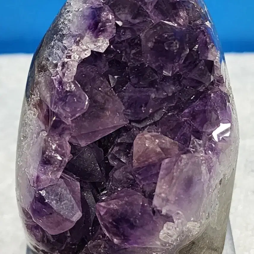 [BUNJANG] Natural Crystal Amethyst Cluster with Stand / 천연크리스탈 자수정 원석+받침대