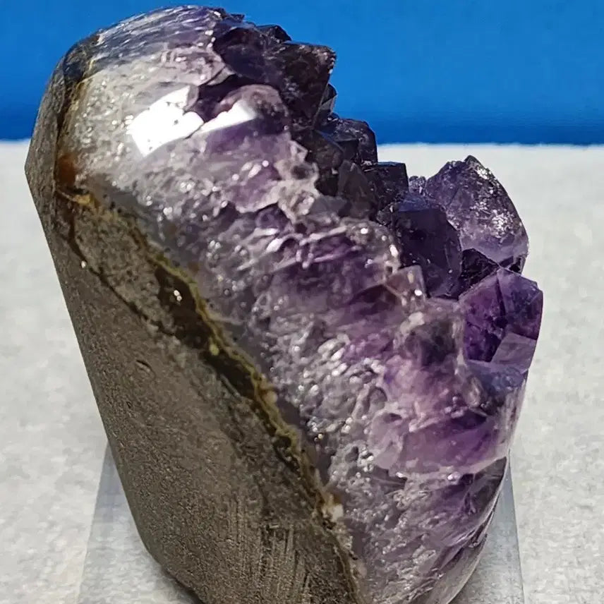 [BUNJANG] Natural Crystal Amethyst Cluster with Stand / 천연크리스탈 자수정 원석+받침대