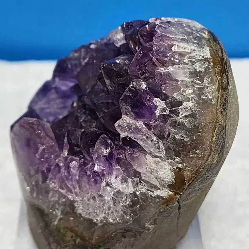 [BUNJANG] Natural Crystal Amethyst Cluster with Stand / 천연크리스탈 자수정 원석+받침대