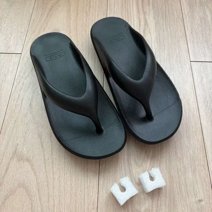 [BUNJANG] Black Platform Flip-Flops XL / 블랙 플랫폼 쪼리 XL