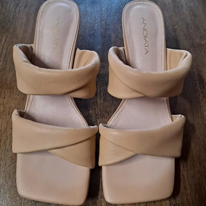 [BUNJANG] Soft Lambskin Leather Sandals / 양가죽 샌들
