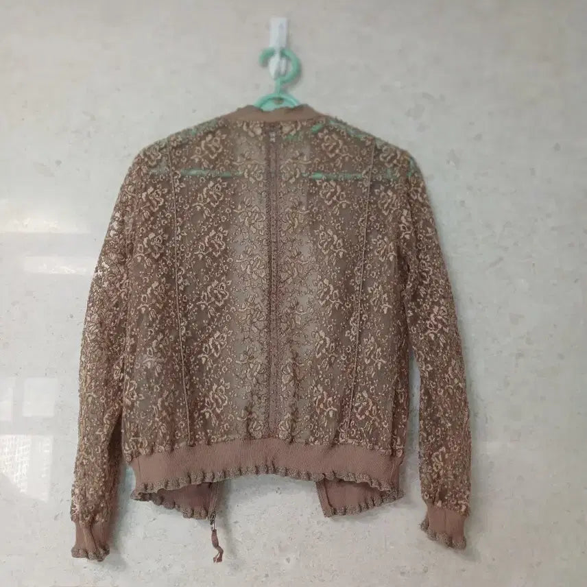 [SOLD OUT] 한섬 오브제 레이스 브라운 집업