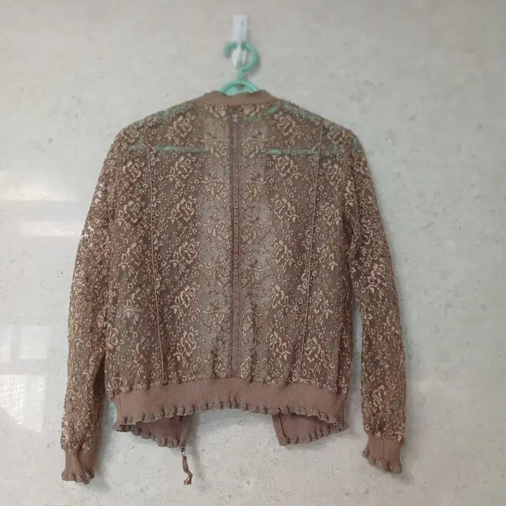 [SOLD OUT] 한섬 오브제 레이스 브라운 집업