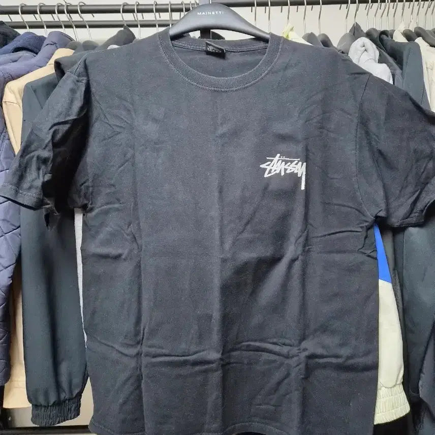 [BUNJANG] Stussy Black Short Sleeve T-Shirt / 스투시 블랙 반팔 티셔츠