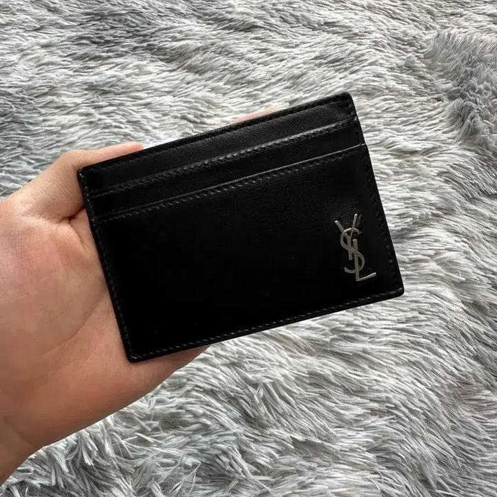 [BUNJANG] Saint Laurent Tiny Monogram Card Holder / 입생로랑 생로랑 타이니 모노그램 카드지갑 (정품)