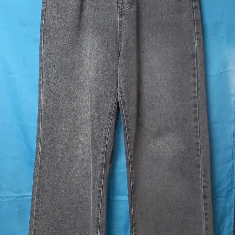 [BUNJANG] Grey Wide Denim Pants Size 66 / 그레이 와이드 데님 팬츠 66