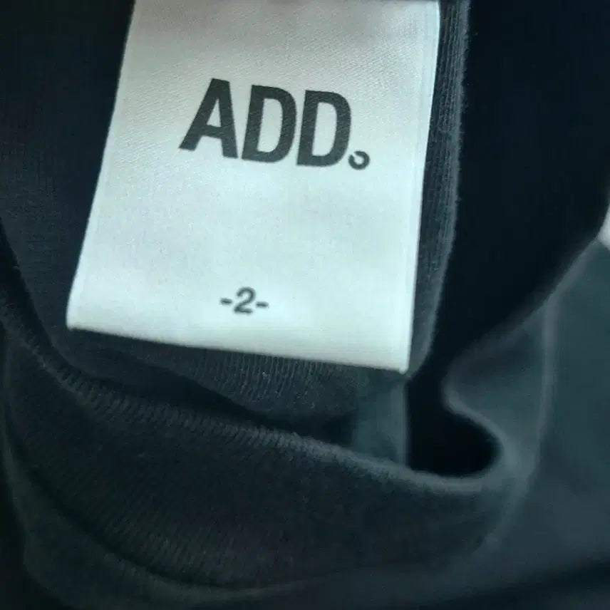 [BUNJANG] ADD Avant-garde Black T-Shirt Size 2 / 애드 핸드크래프트 아방가르드 티셔츠 블랙 2사이즈