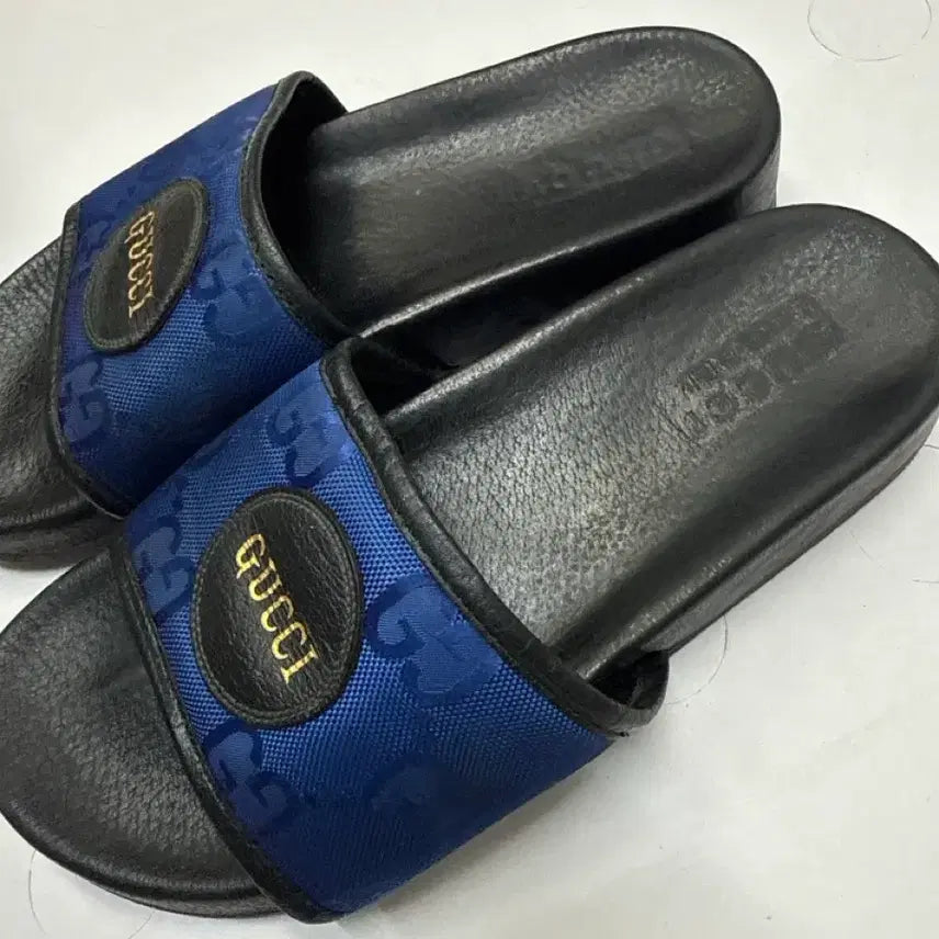 [BUNJANG] Gucci GG Logo Slippers Blue / 구찌 GG 로고 슬리퍼 블루8