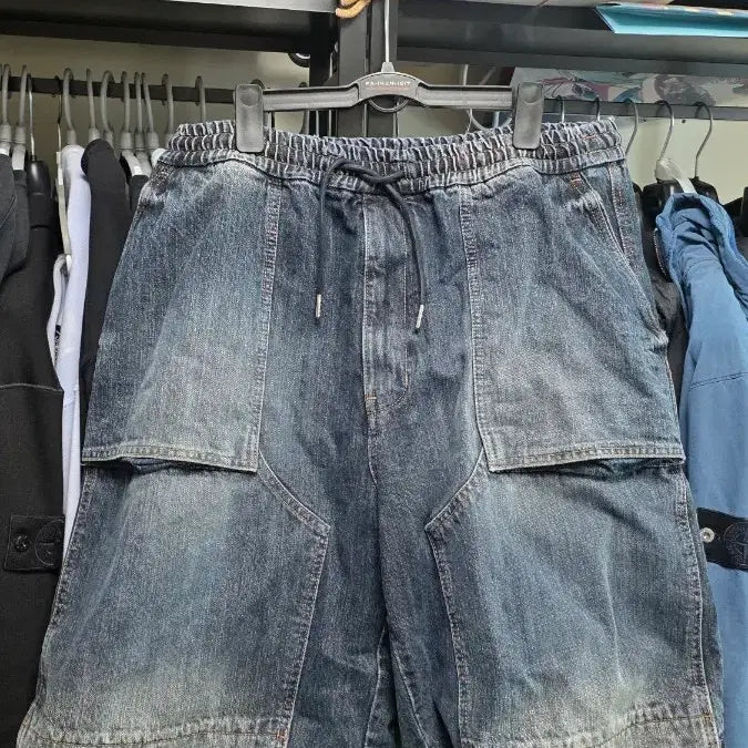 [BUNJANG] Joon Gi Denim Carpenter Shorts / 준지 데님 카펜터 쇼츠