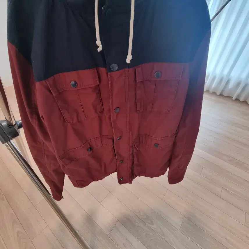 [BUNJANG] Colorblock Hooded Anorak Jacket / 바람막이 자켓