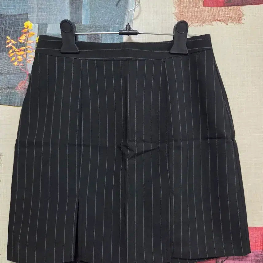 [BUNJANG] Stripe Slit Mini Skirt / 스트라이프 트임 미니 스커트