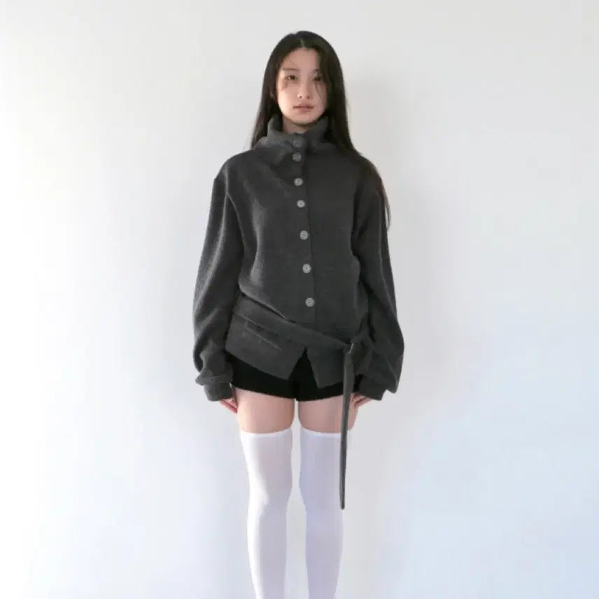 [BUNJANG] Baby Lap Belt Cardigan / 베이비랩 벨트 가디건