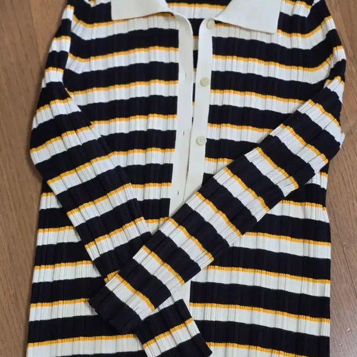 [BUNJANG] Theory Striped Knit Cardigan / Theory 띠어리 스트라이프 니트 가디건