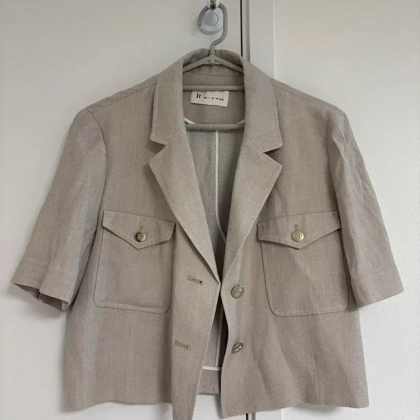 [BUNJANG] It Misha 2024 Single Tweed Crop Jacket Size 66 / (24년식) 잇미샤 싱글 트위드 크롭 자켓 66사이즈