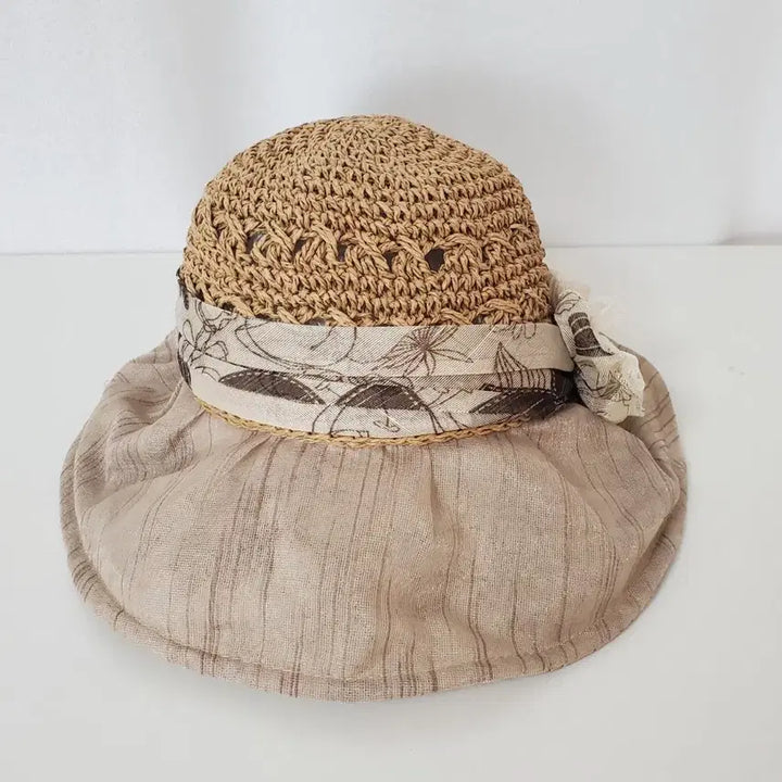 [BUNJANG] Raffia Sun Hat with Adjustable Size / 라피아햇 프리