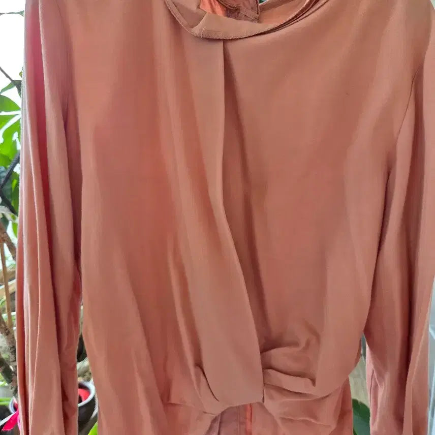 [BUNJANG] Hanseom (Mine) Coral Blouse (Size 55) / 한섬(마인)블라우스55