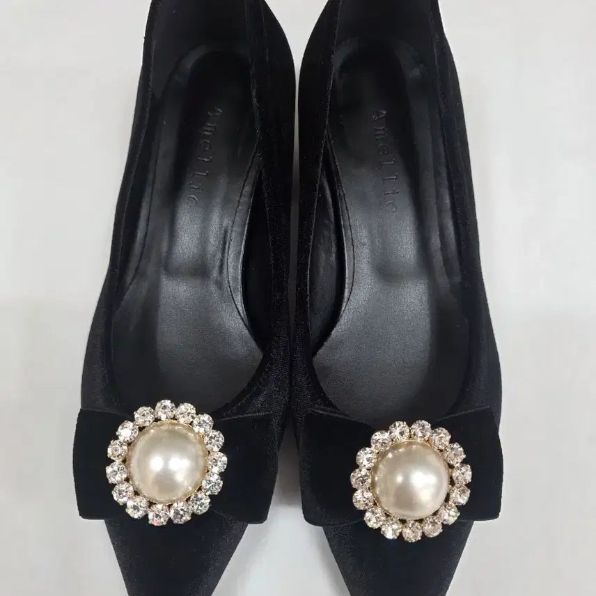 [BUNJANG] Amelia Pearl Cubic Pumps / 아멜리아 펌프스