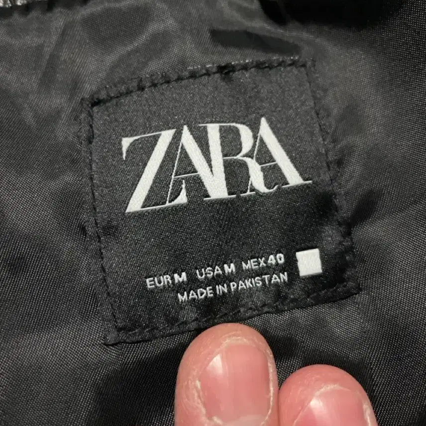 [BUNJANG] ZARA Western Cowhide Leather Jacket / [M] ZARA 자라 웨스턴 무드 카우하이드 버팔로 소가죽 레더 자켓