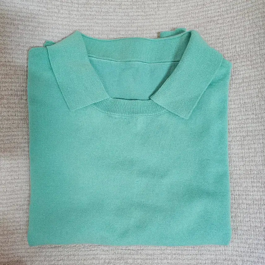 [BUNJANG] Cotton Dry-Touch Fabric Knit - Mint / Orange / 코튼 드라이터치원단 여름골프.민트색.주황색 니트  66. 개당가격