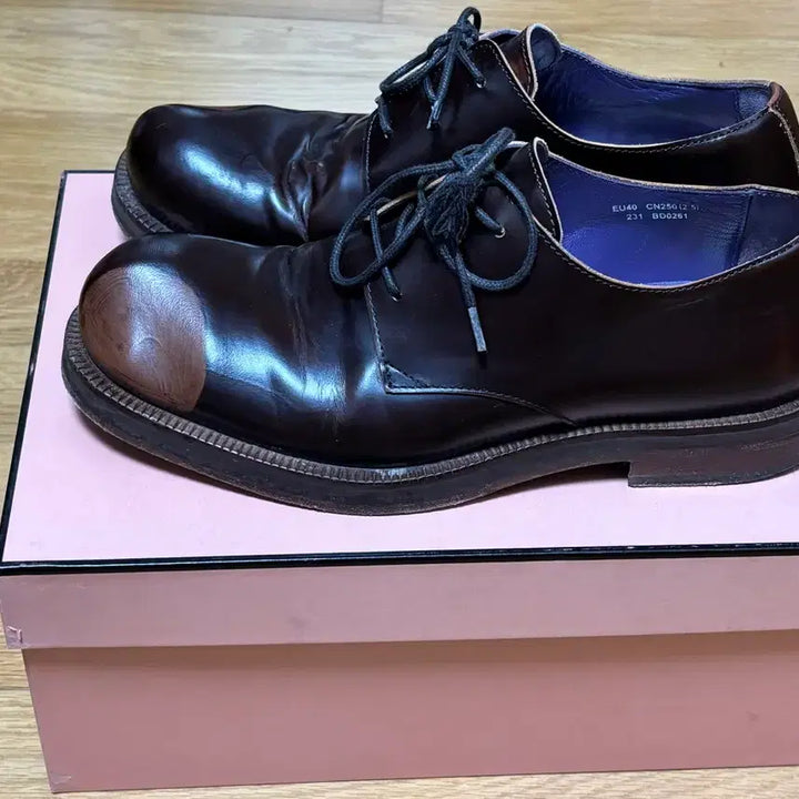 [BUNJANG] Acne Studios Leather Derby Shoes / [40] 아크네 스튜디오 레더 더비 슈즈 (브라운)