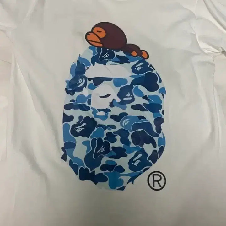 [SOLD OUT] 베이프 카모 티셔츠 블루 반팔