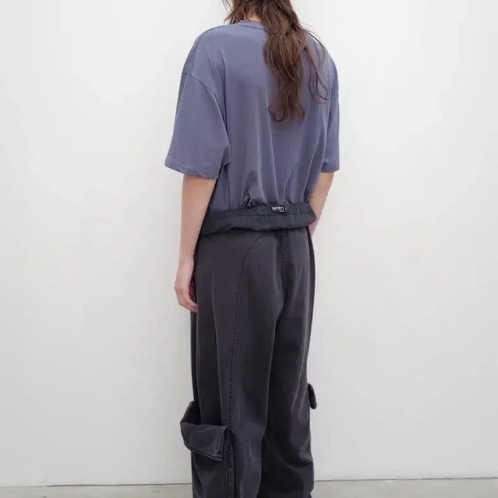[BUNJANG] Openyy Washed Roll Cargo Pants Navy / 오픈yy 워시드 롤카고팬츠 네이비