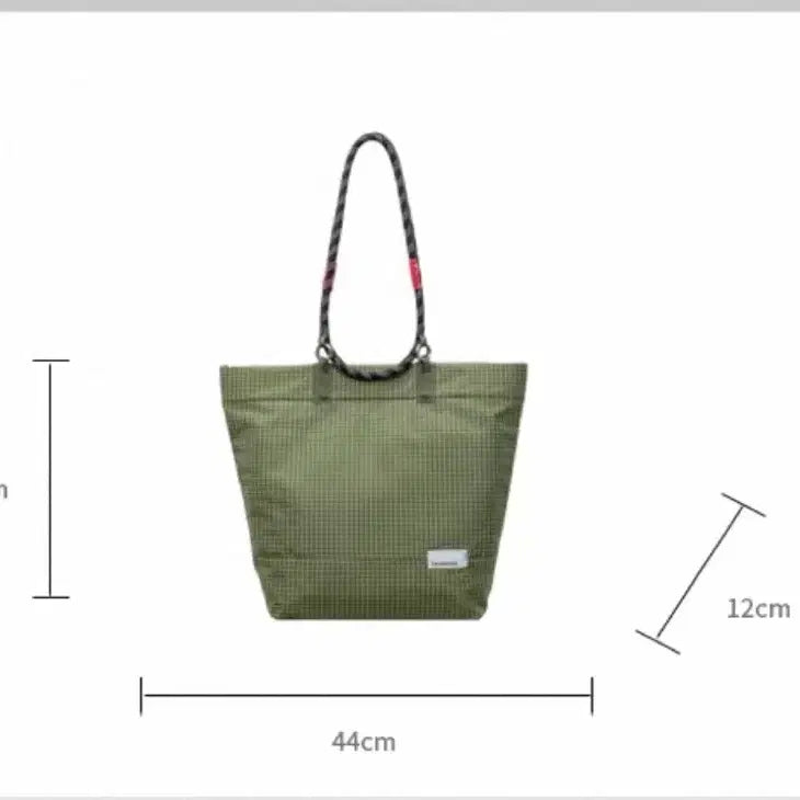 [BUNJANG] Stirrup Check Tote Bag / 로프 핸들 스티랩 체크 토트백 숄더백 겸용 (새제품)
