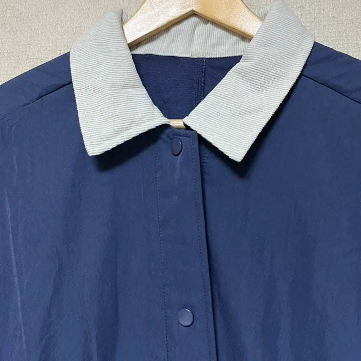 [BUNJANG] Corduroy Color-Block Lapel Jacket / 코듀로이 카라 배색 자켓