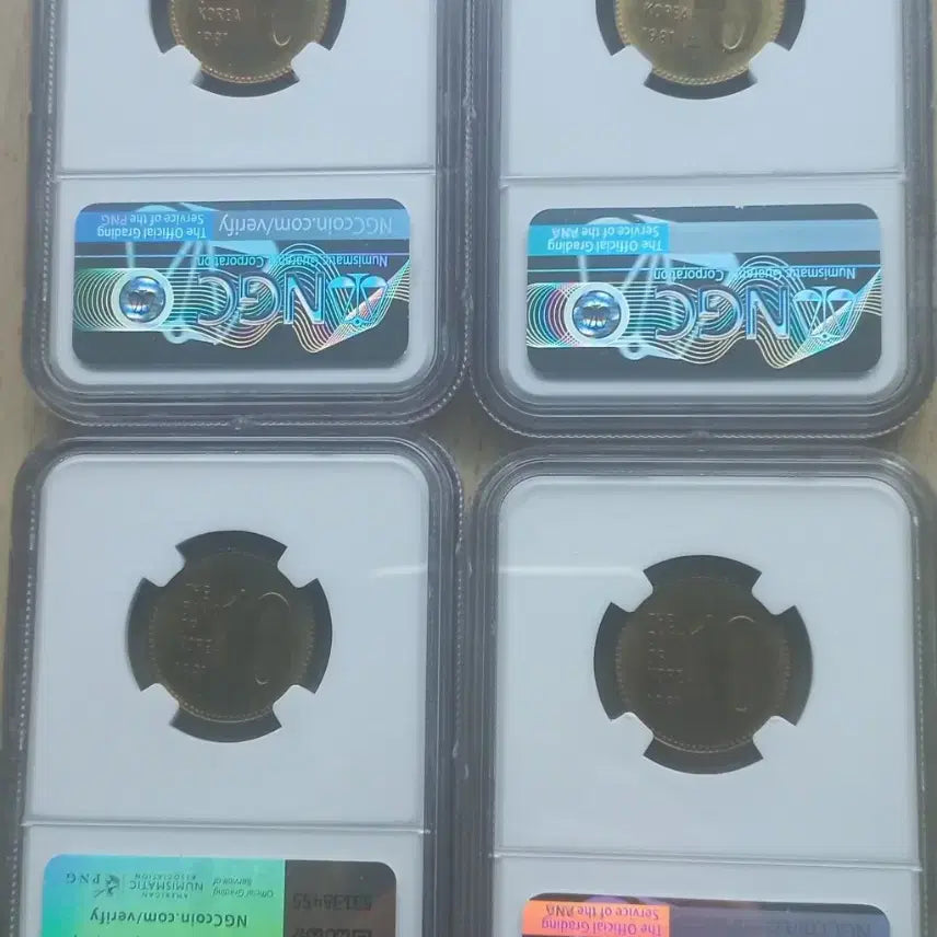 [BUNJANG] 1981 10 Won Coin NGC MS 66 (4-Coin Set) / 1981년10원ngc66등급 4개팝니다.
