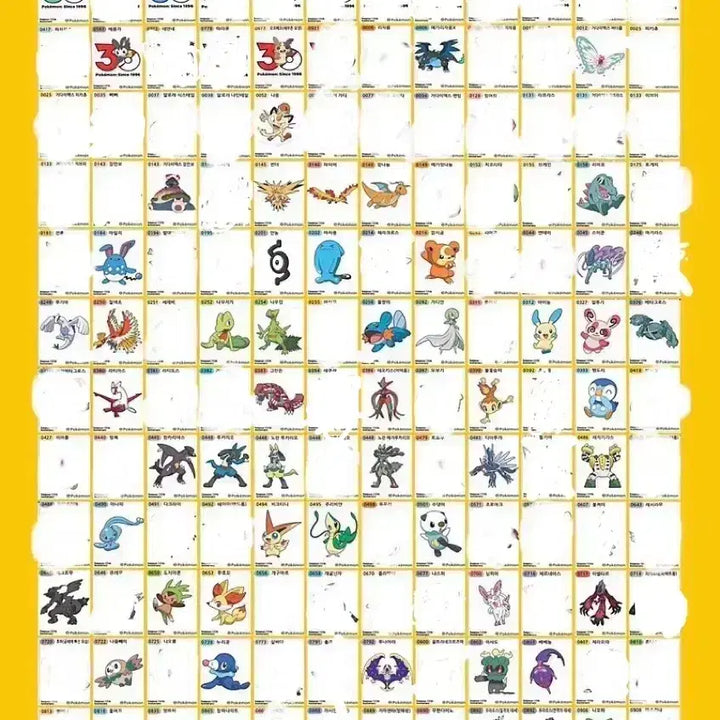 [BUNJANG] Pokemon 30th Anniversary Stickers / 포켓몬 띠부씰 30주년 / 아트웍 판매