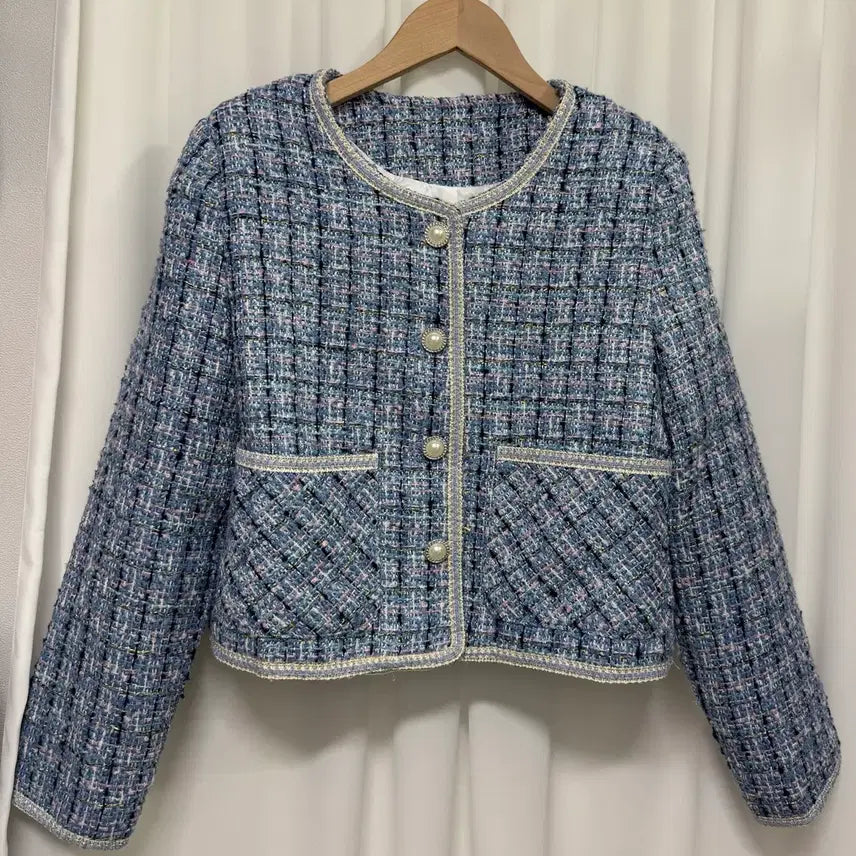 [BUNJANG] Blue Tweed Jacket / [새상품] 블루 트위드 자켓