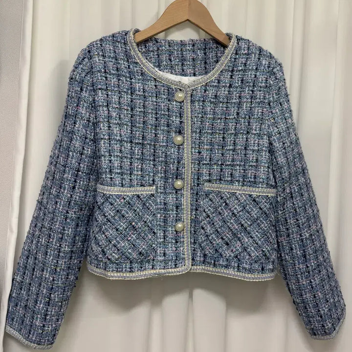 [BUNJANG] Blue Tweed Jacket / [새상품] 블루 트위드 자켓