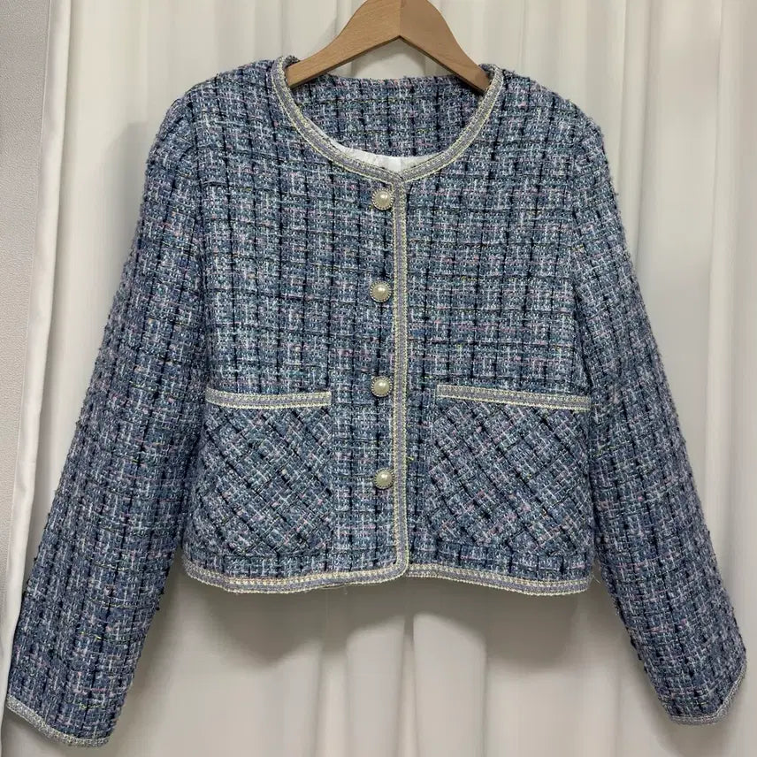 [BUNJANG] Blue Tweed Jacket / [새상품] 블루 트위드 자켓