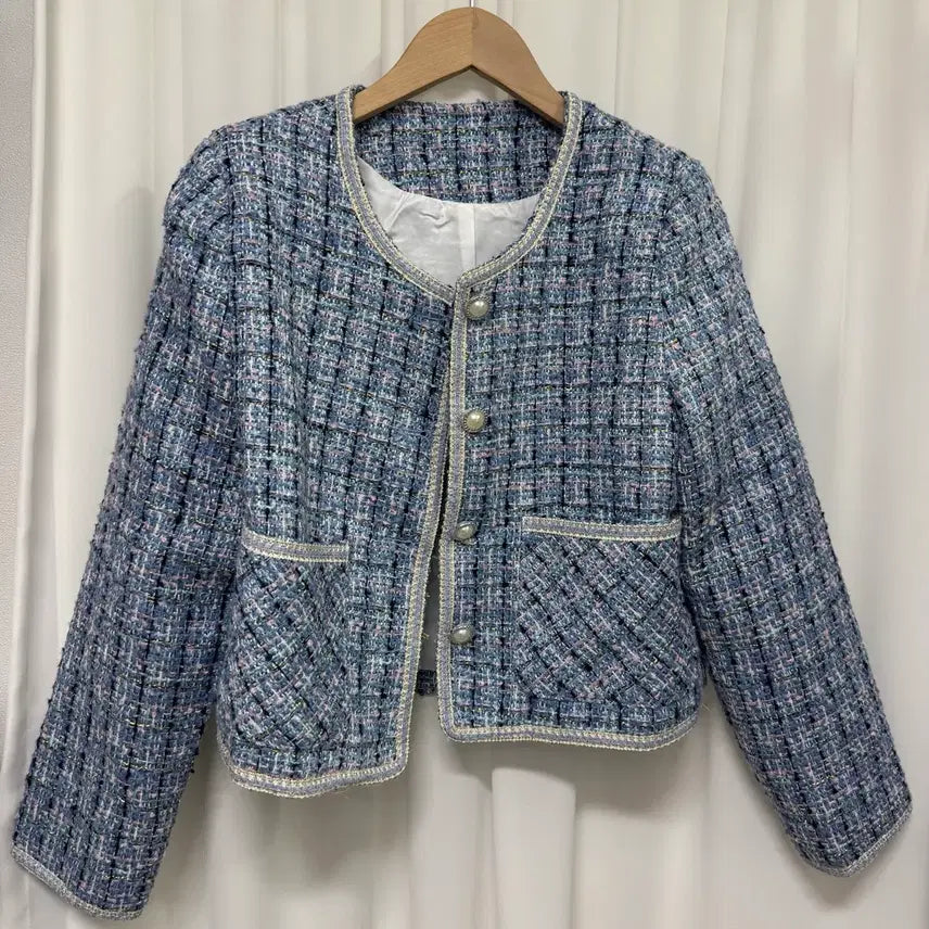 [BUNJANG] Blue Tweed Jacket / [새상품] 블루 트위드 자켓