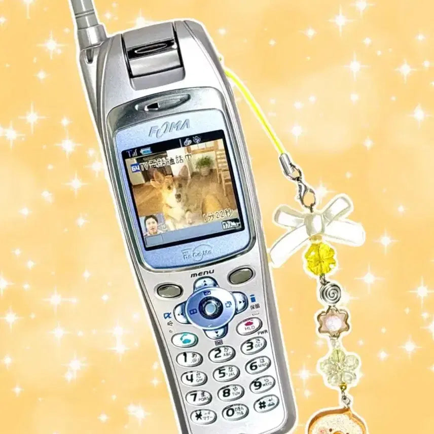 [BUNJANG] Docomo Welsh Corgi Lenticular Screen Mock-up Phone / 도코모 웰시코기 렌티큘러 화면 일본 고전폰 목업폰